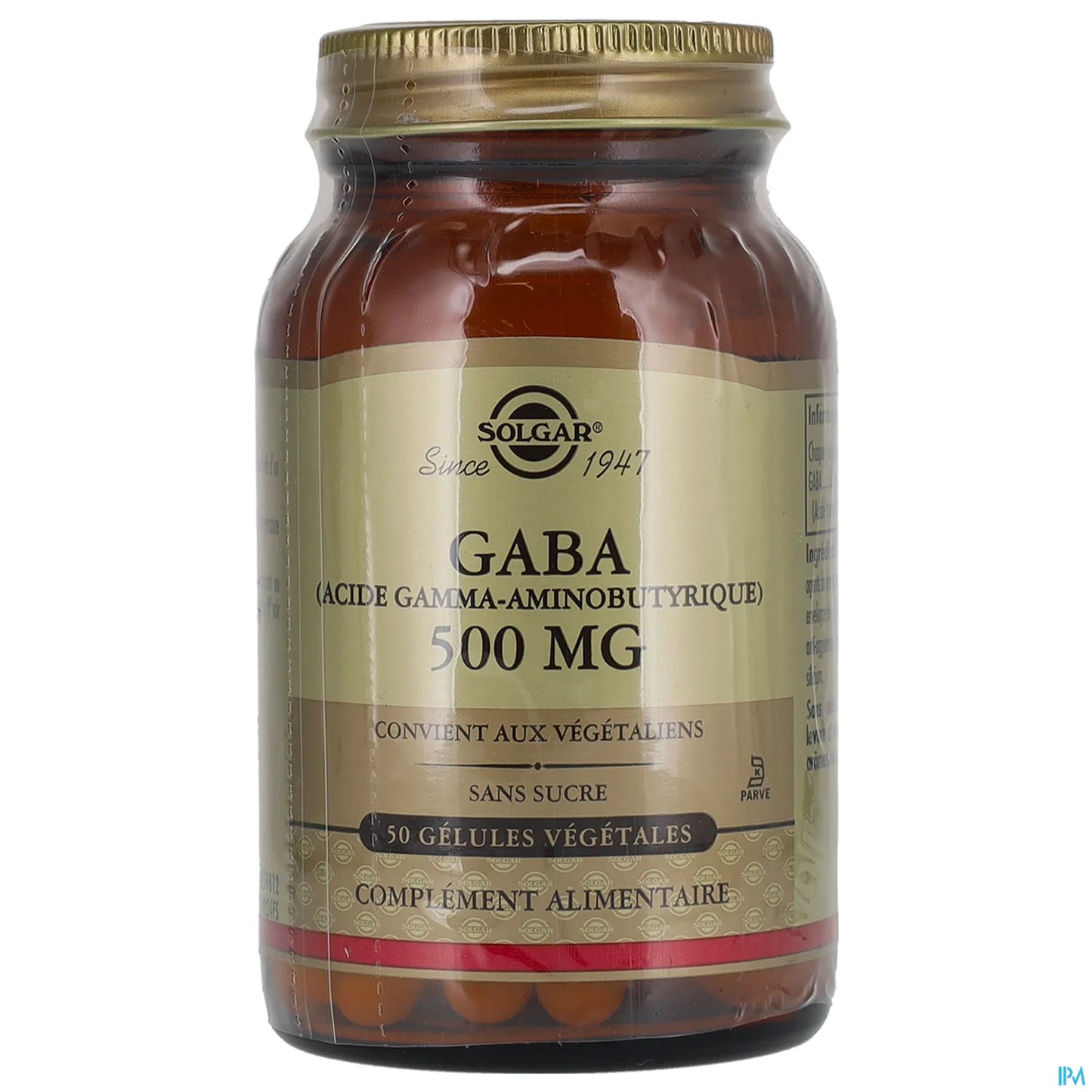 Gaba 500mg 50 Vegetable Capsules