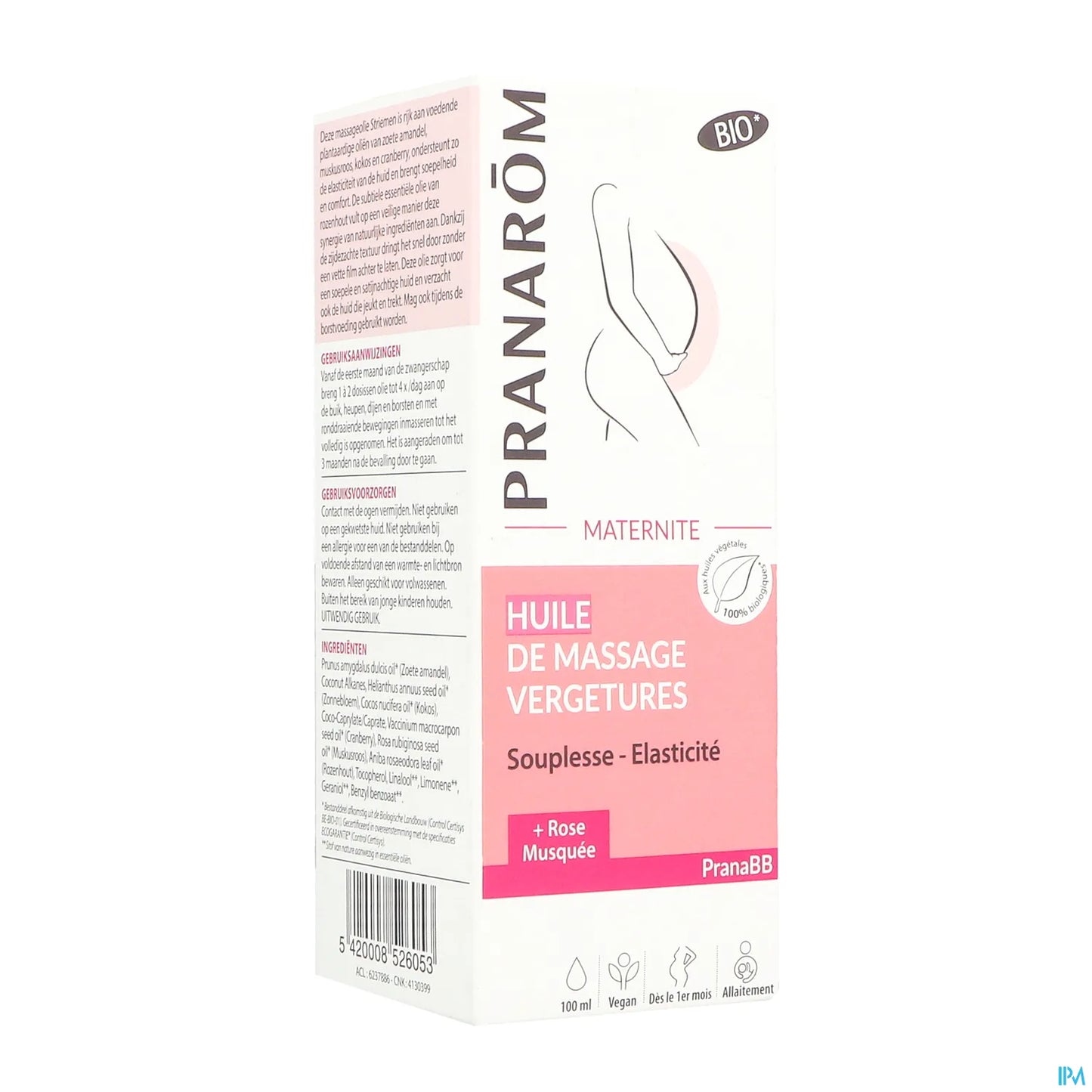 Huile de Massage Prévention Vergetures 100 mL