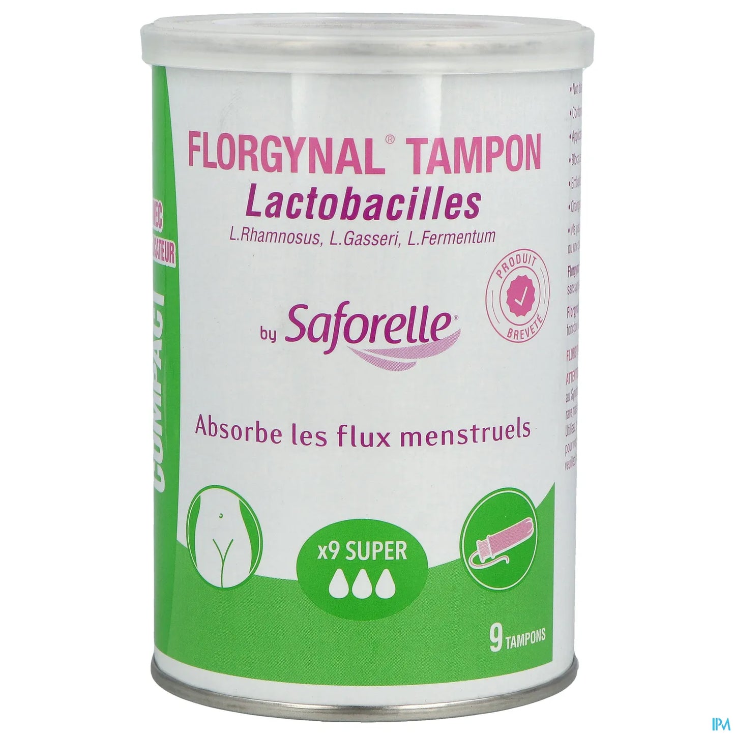 Saforelle Florgynal Tampone Probiotico con Applicatore Super Box 9