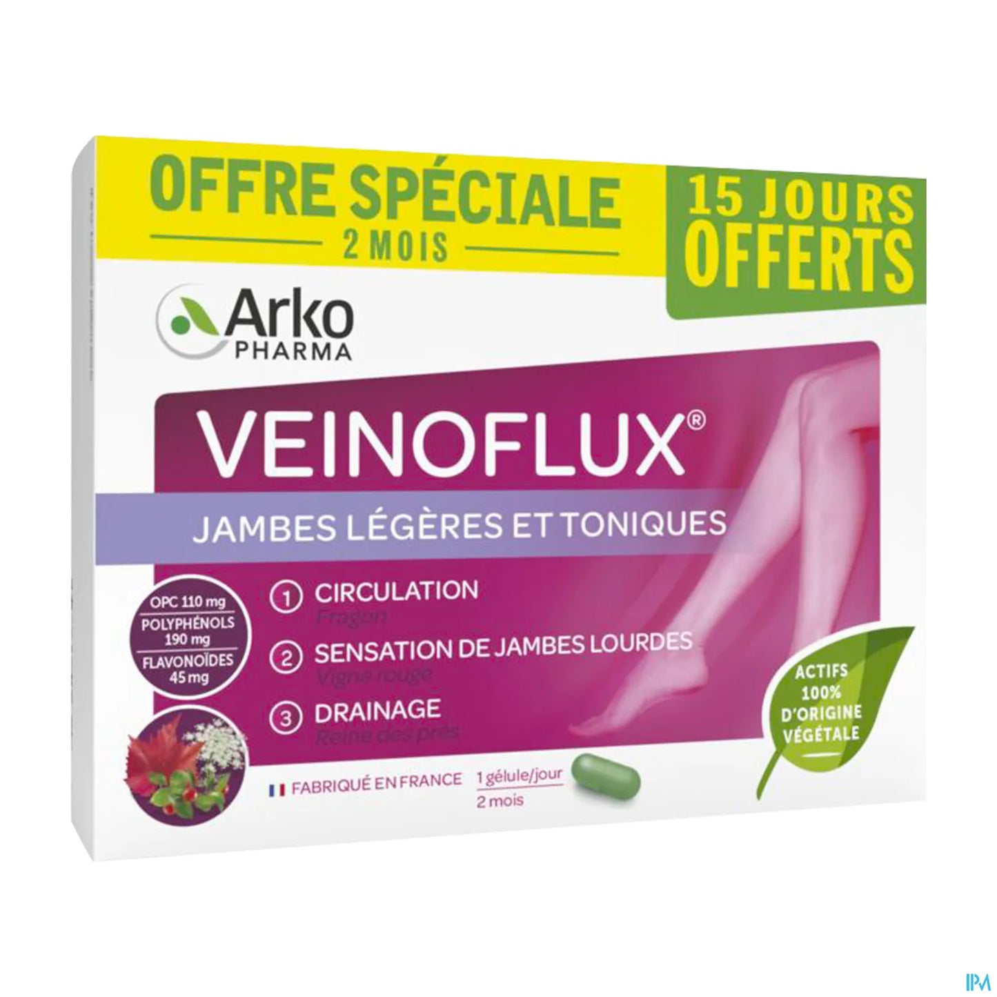 Arkopharma Veinoflux 60 gélules