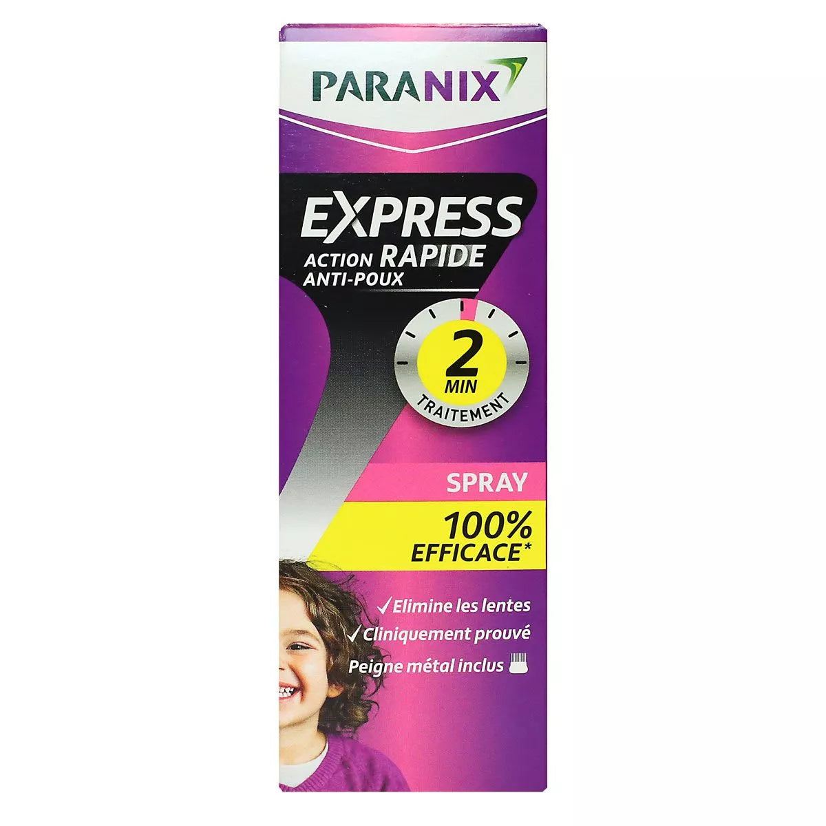 Spray antipidocchi Express 95ml con pettine metallico
