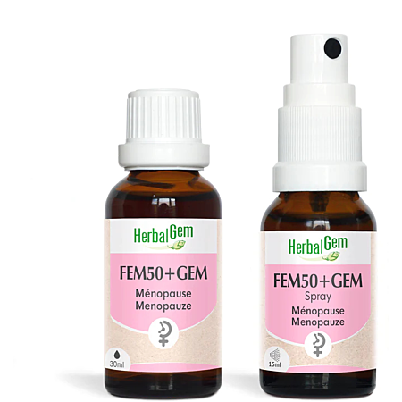 Duo Fem50+Gem 30 mL et Spray 15 mL