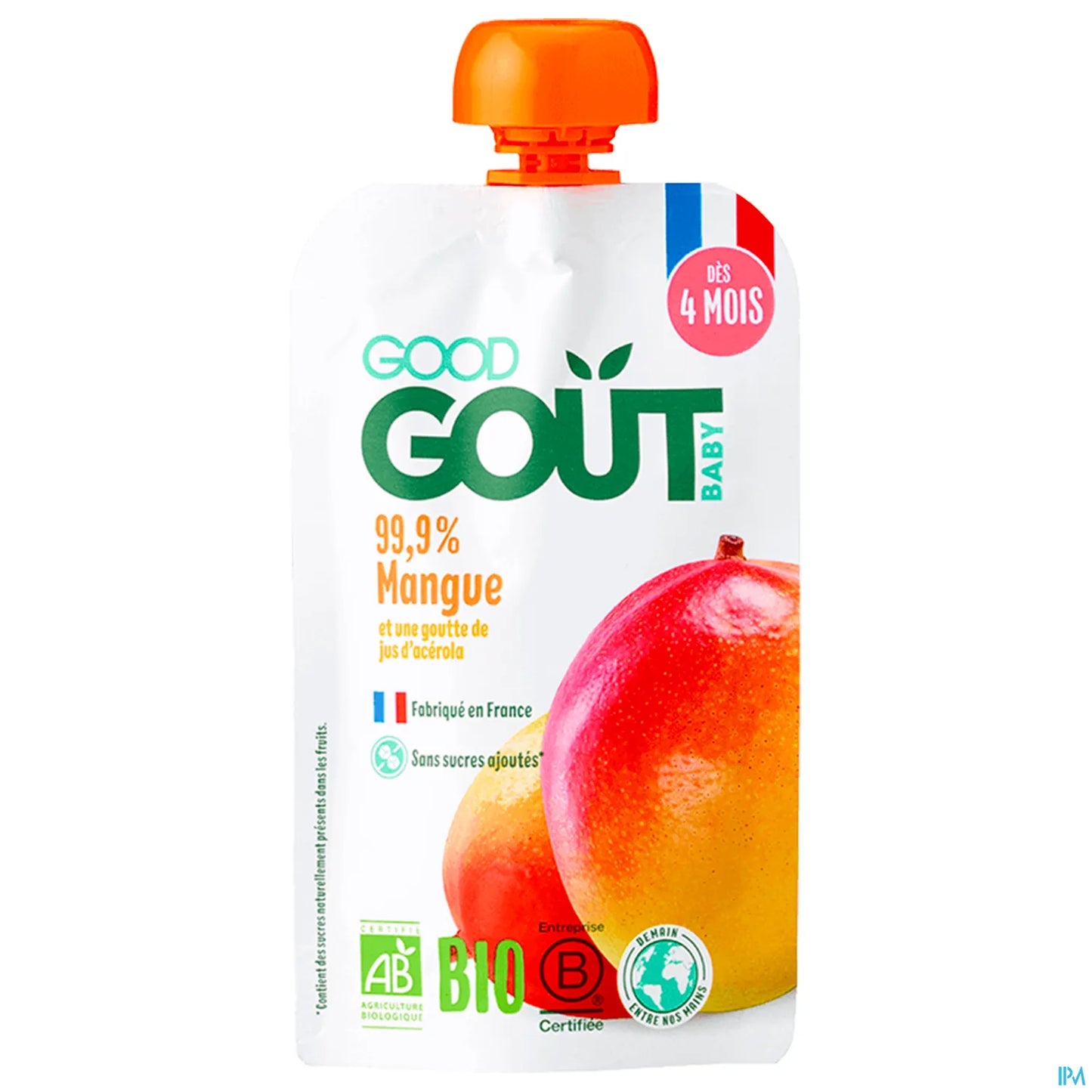 Organic Mango Puree Pouch for Baby 120g