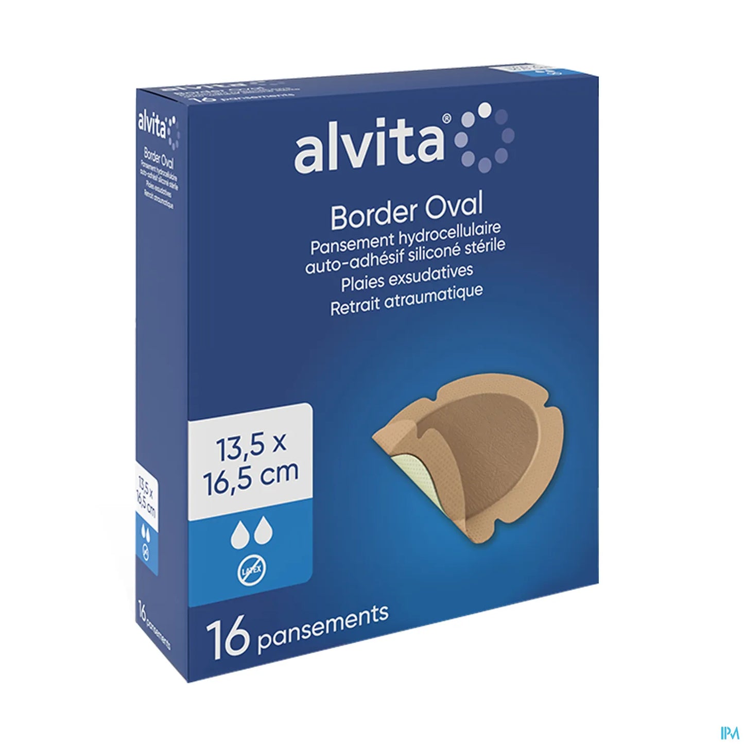 Pans Hydrocellulaires Ovales 13,5 x 16,5 cm Boîte de 16