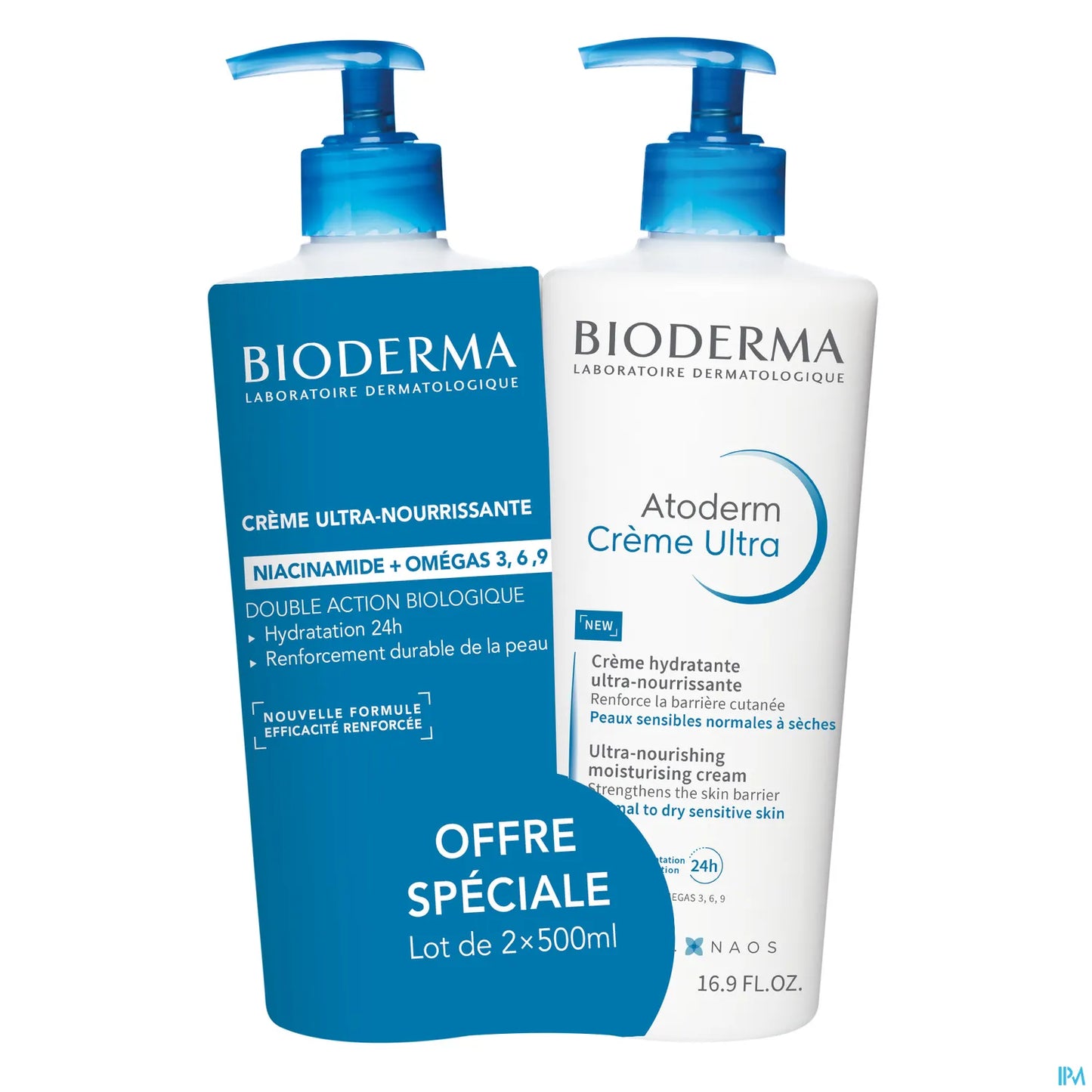 Atoderm Crème Ultra Nourrissante 2 x 500 ml