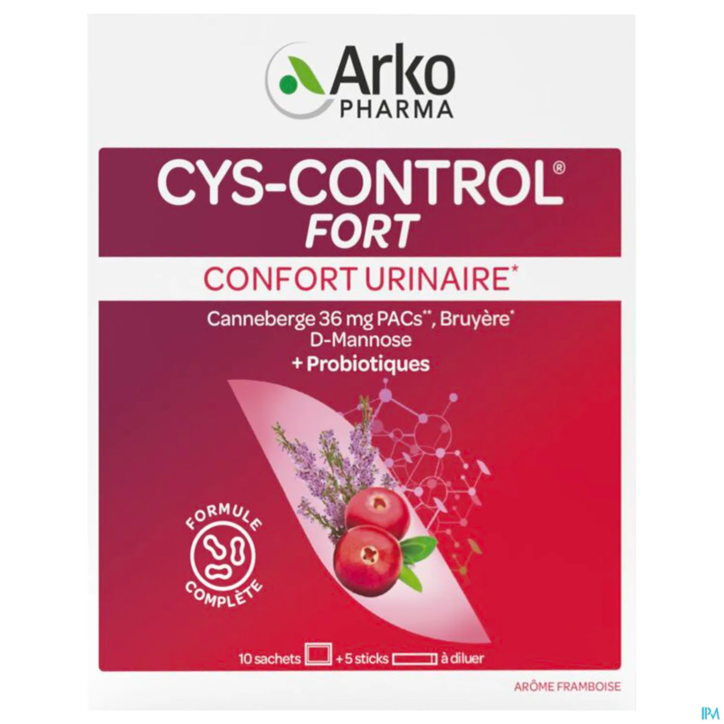 Cys-Control Fort 10 Sachets + 5 Sticks