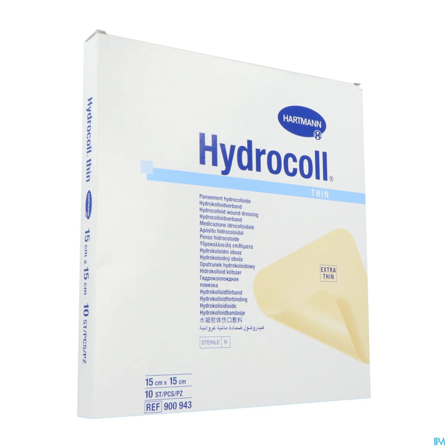 Hydrocoll Thin Pansement Hydrocolloïde 15 x 15 cm boîte de 10