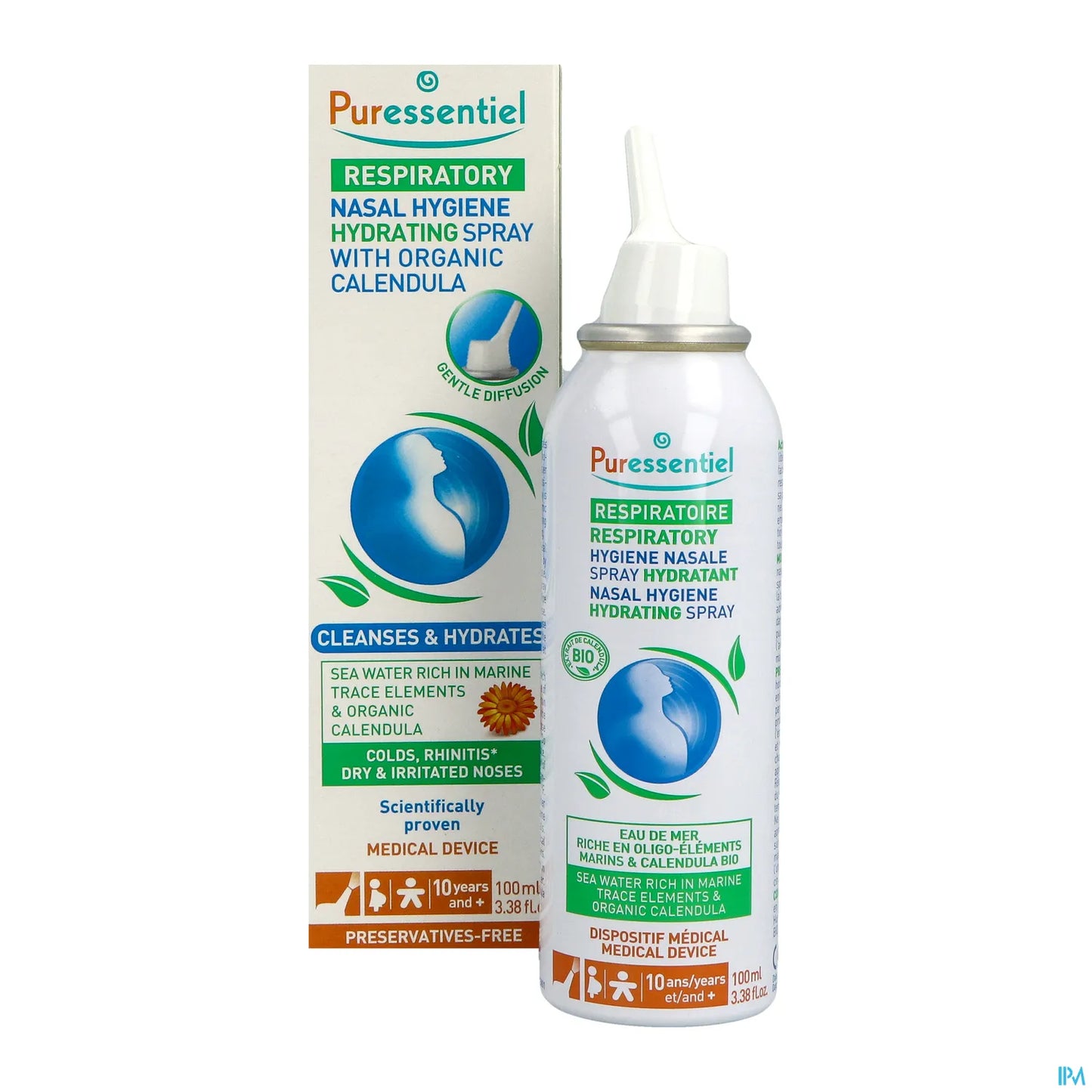 Spray idratante per l'igiene nasale delle vie respiratorie 100 ml
