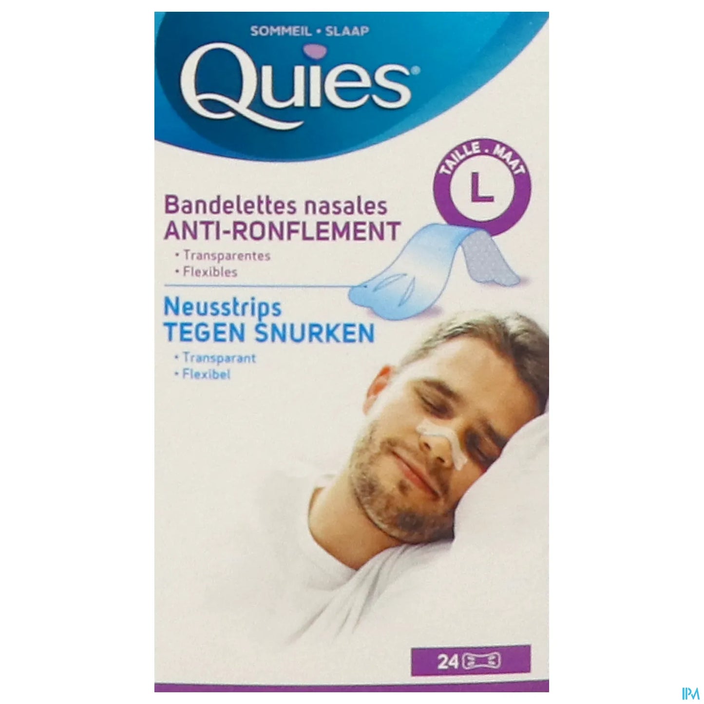 Anti-Snoring 24 Nasal Strips Size L