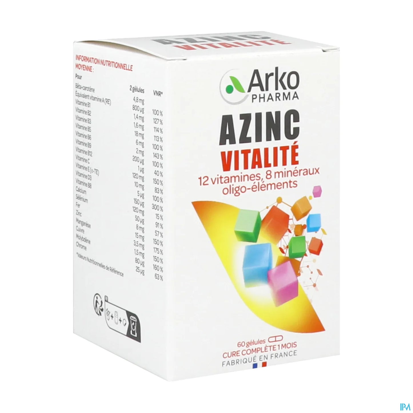 Azinc Forme et Vitalité 60 Gélules