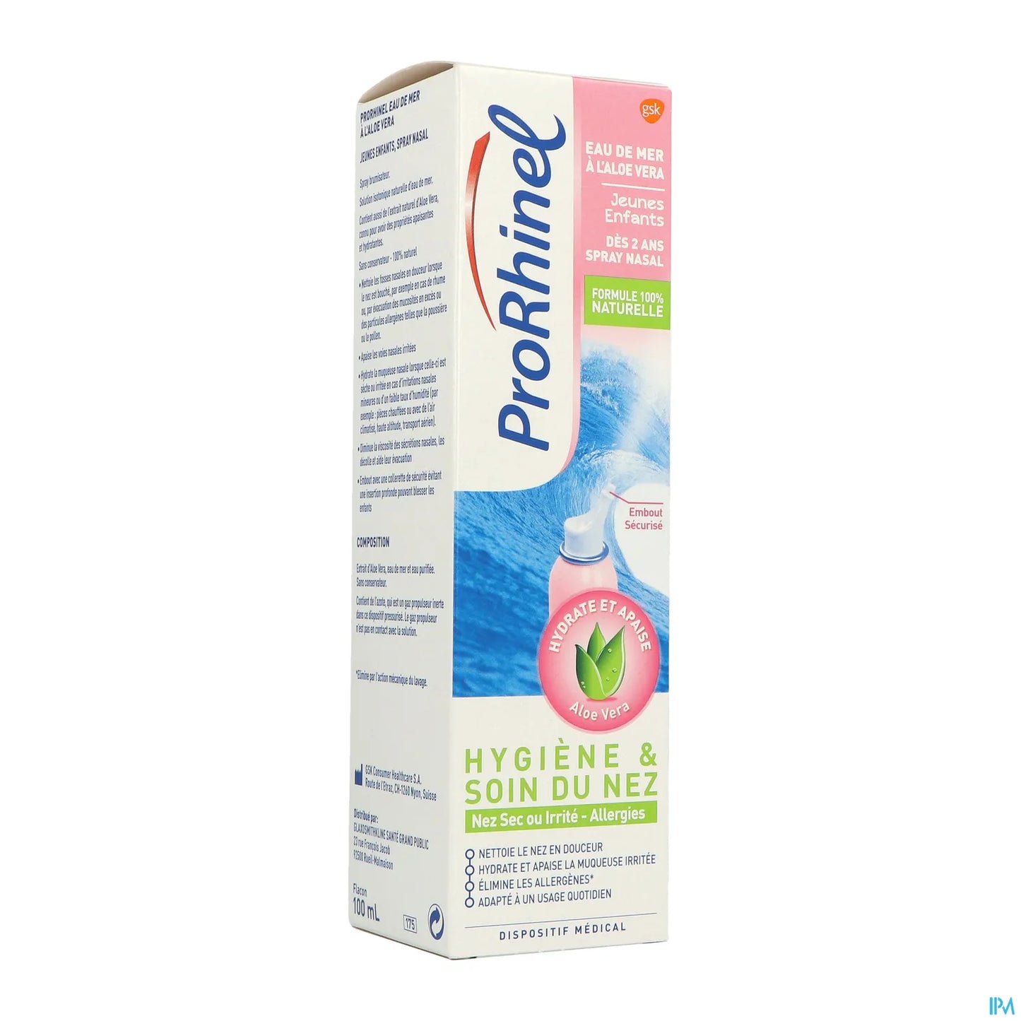 Spray nasale all'aloe vera per bambini piccoli