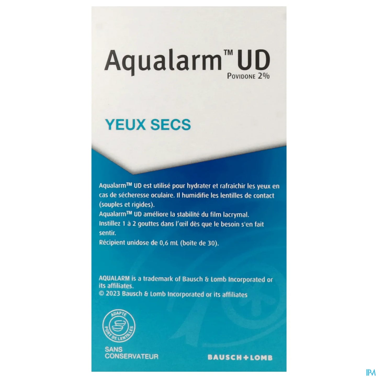 Aqualarm UD Yeux Secs 30 Unidoses
