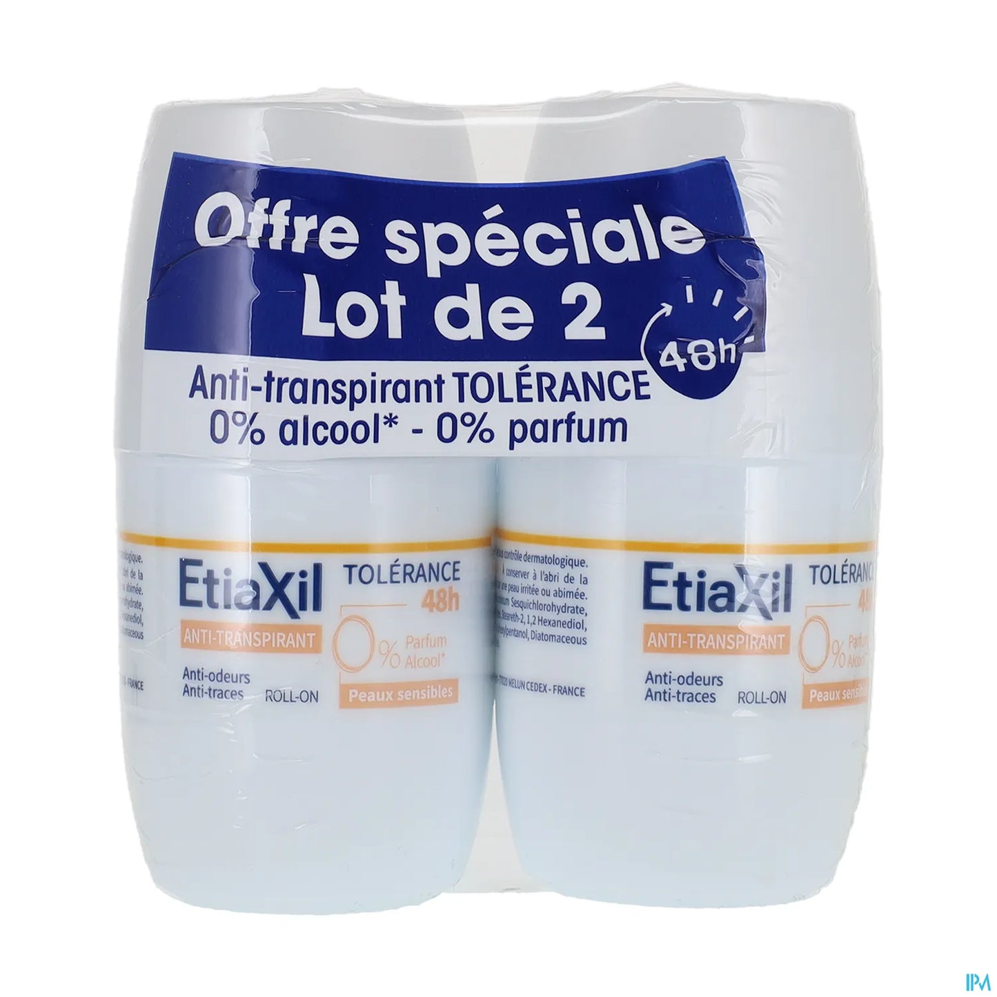 Déodorant Tolérance 48 Heures Roll On 50 mL 2 Unités