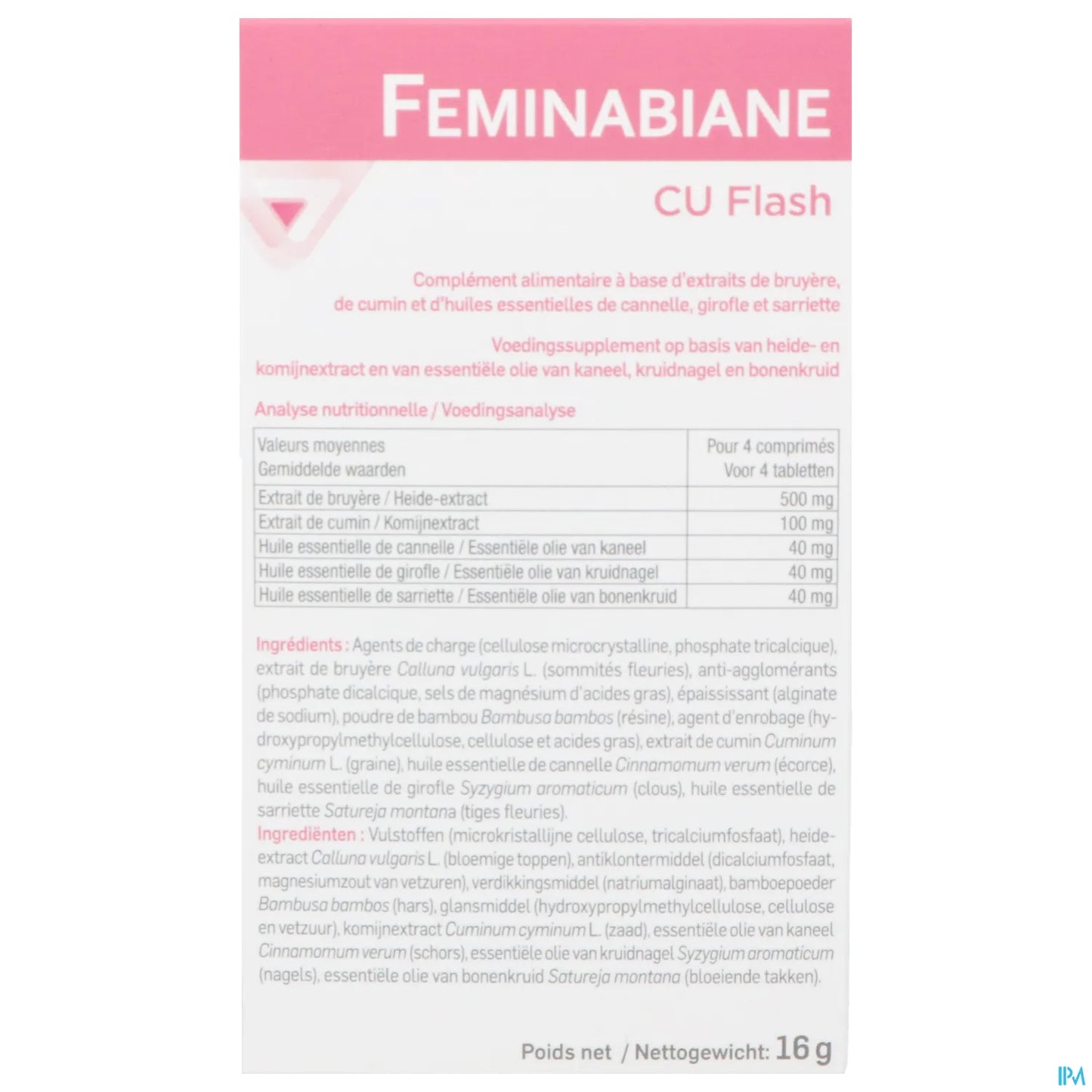 Feminabiane CBU Flash Comprimés Boîte 20