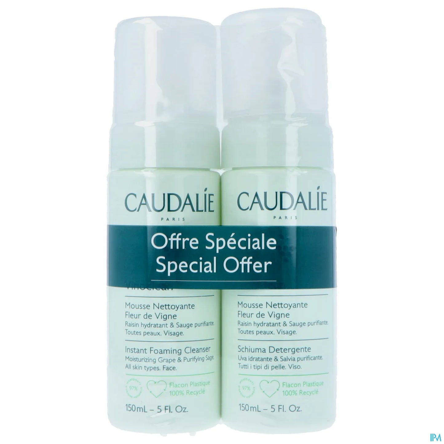 Vinoclean Mousse Nettoyante Fleur de Vigne 2x150ml