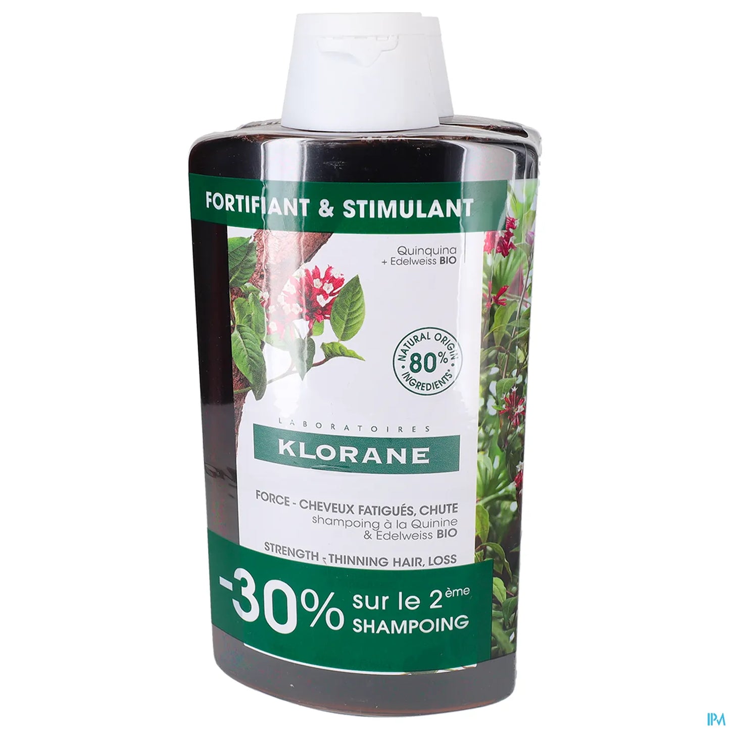 Shampoo fortificante alla stella alpina e chinino 2 x 400 ml
