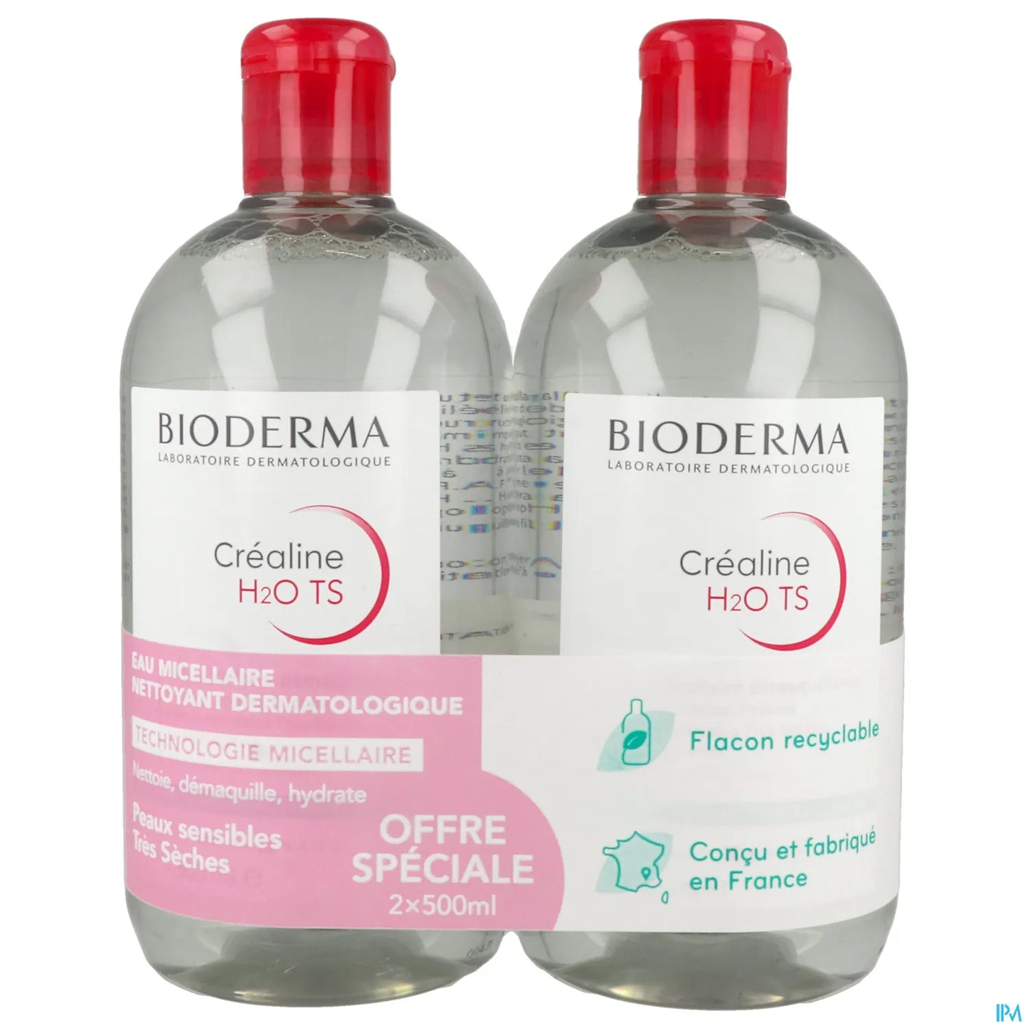 Créaline H2O TS Eau Micellaire 2x500ml