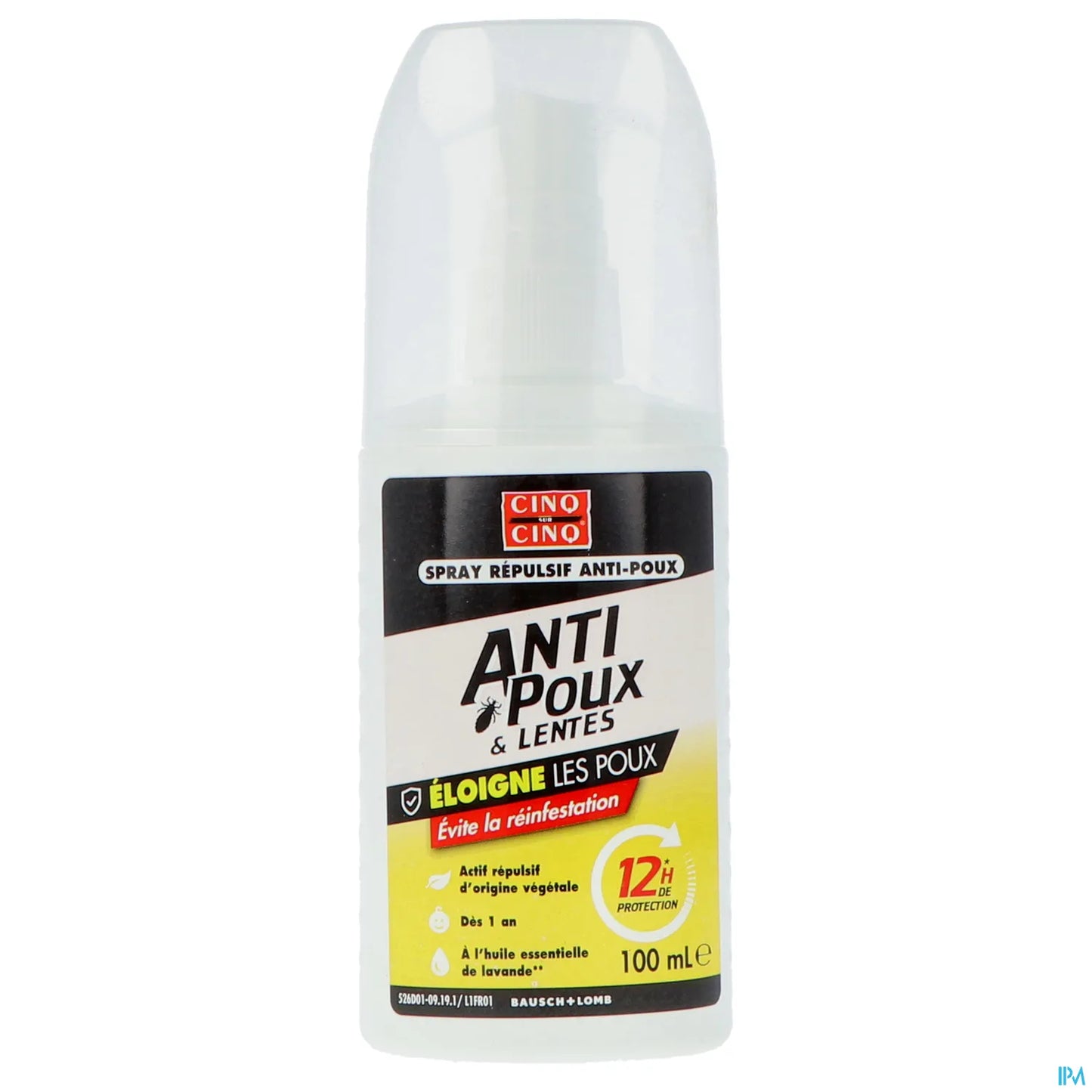 Anti Poux et Lentes Spray Protection 12H 100 ml