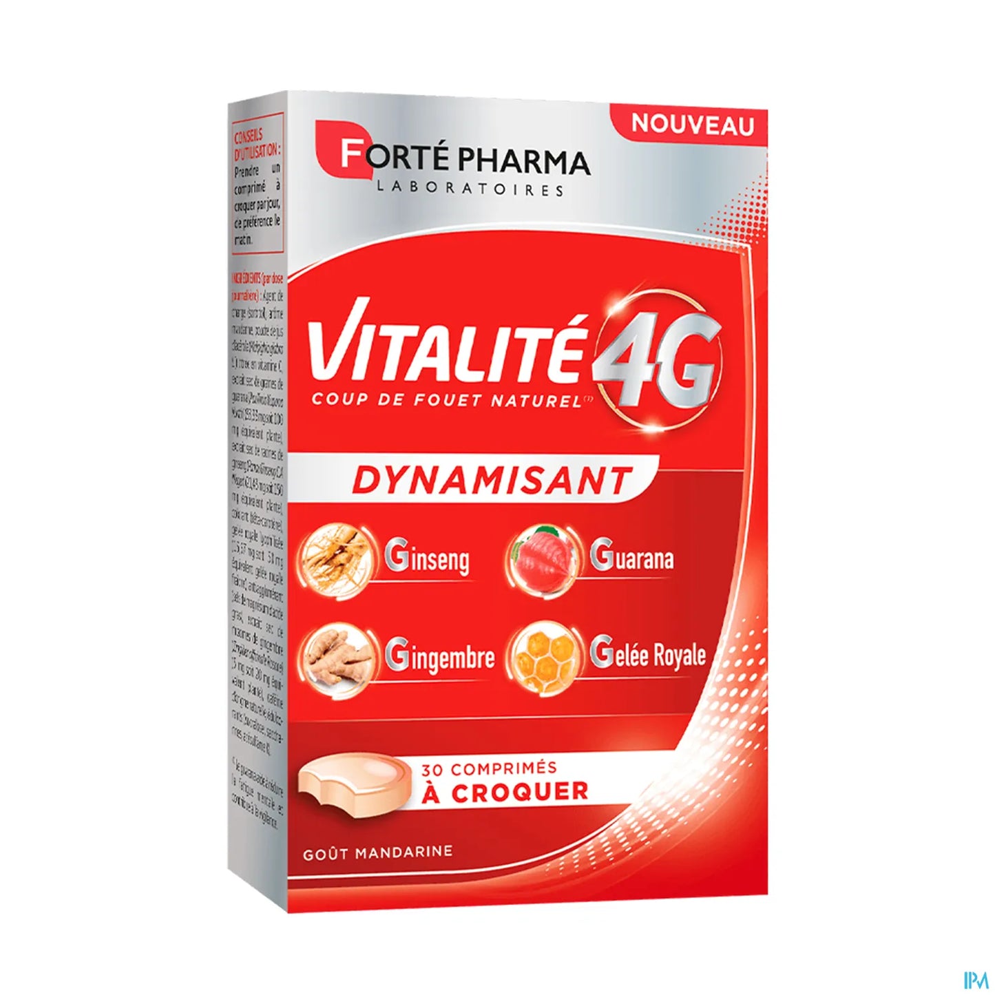 Vitalité 4G Dynamisant 30 comprimés à croquer