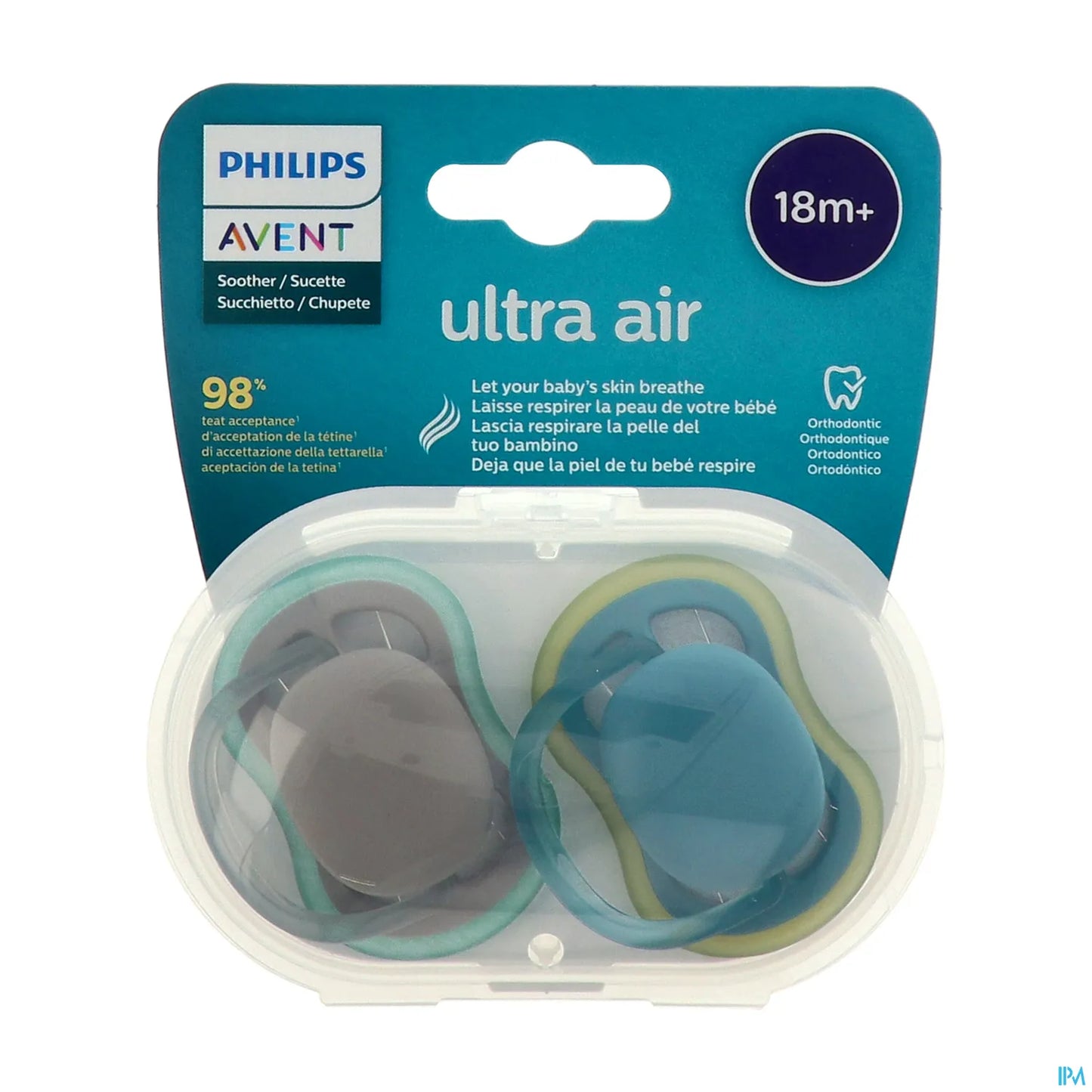 Sucette Ultra Air Mix Neutre 18 mois et plus