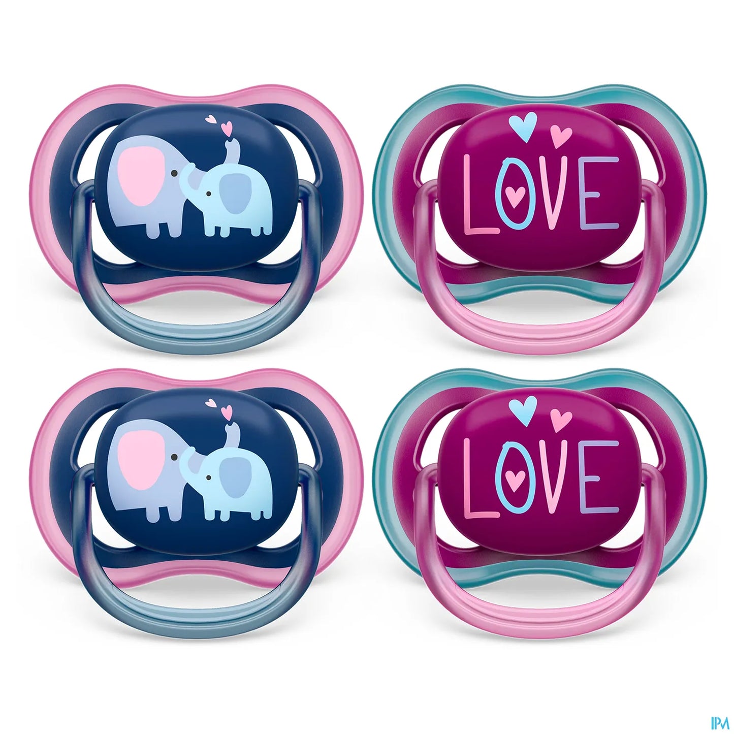 Philips Avent Ultra Air Sucette Silicone 18m+ Elephant