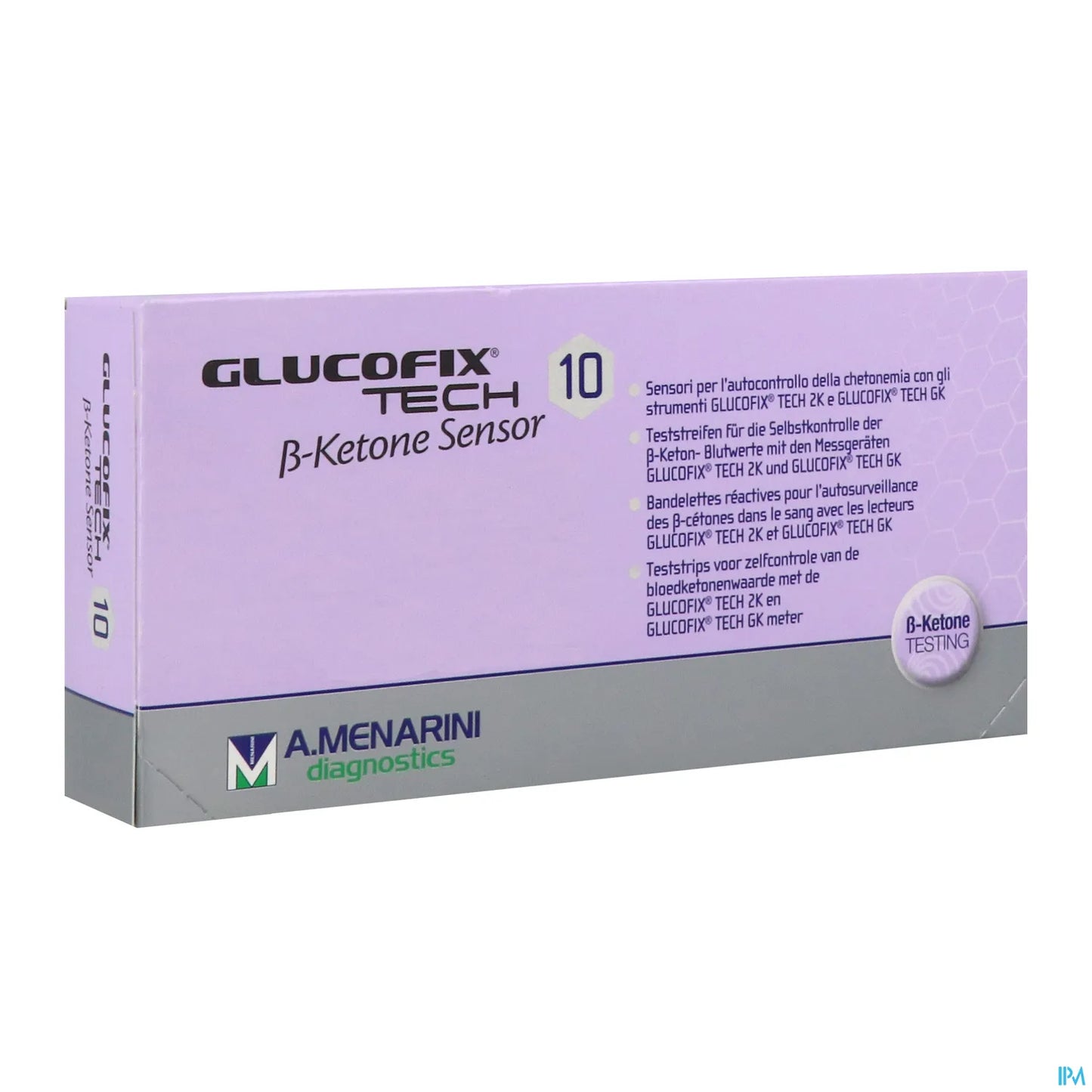 Glucofix Tech B Ket Sensor Bandes 10 unités