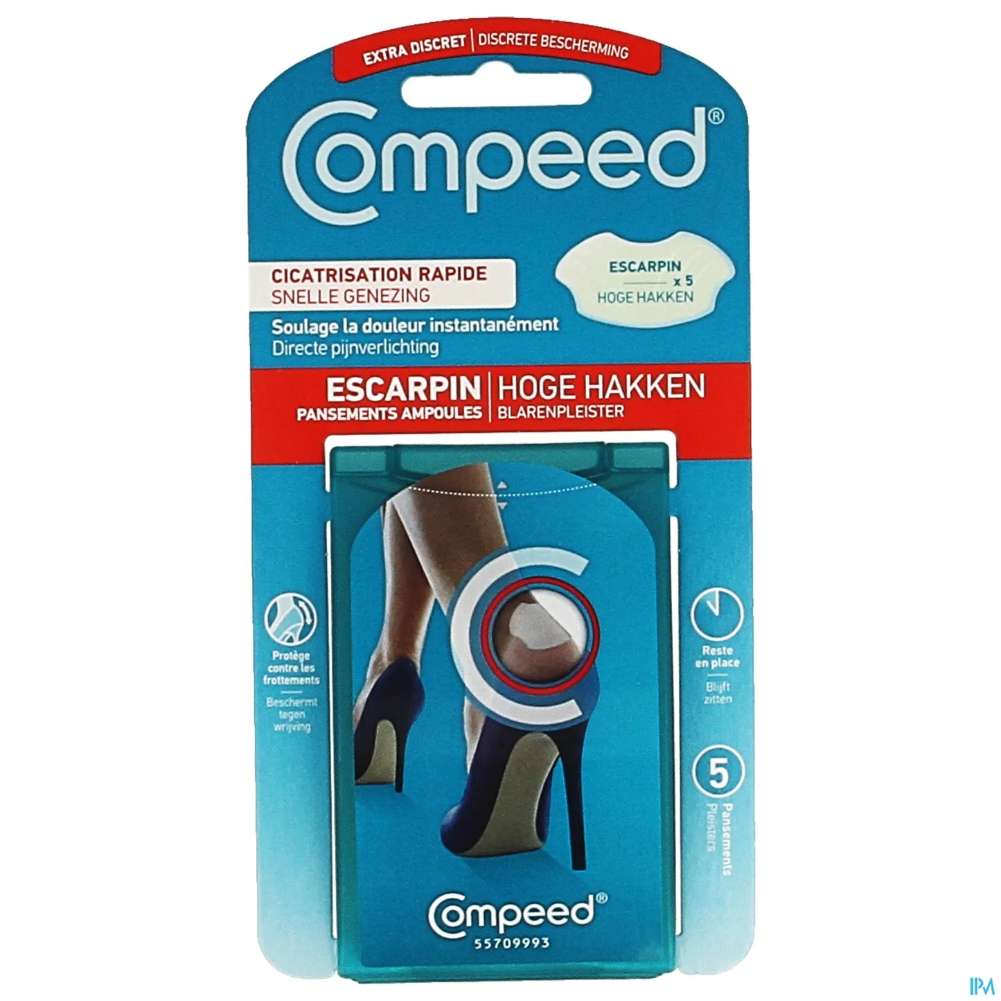 5 Blister Dressings Pump 4.2 x 6.8 cm