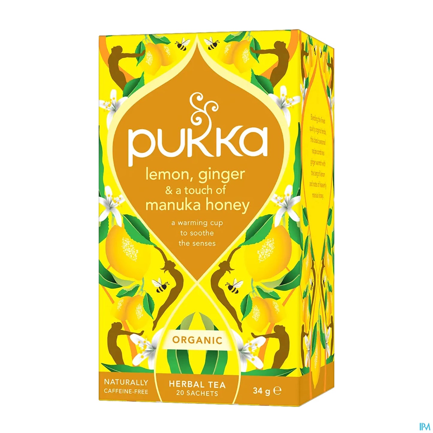 Pukka Infusion Citron Gingembre Miel de Manuka Boite de 20 Sachets
