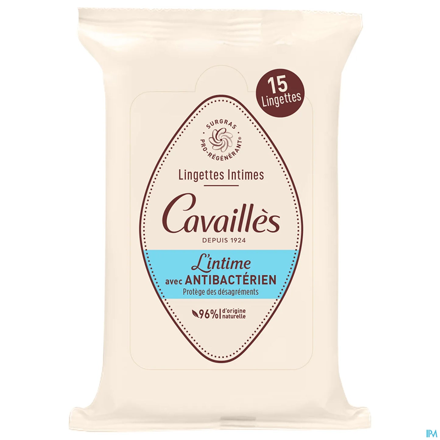Rogé Cavaillès Lingettes Intimes Anti-bactériennes 15 Units