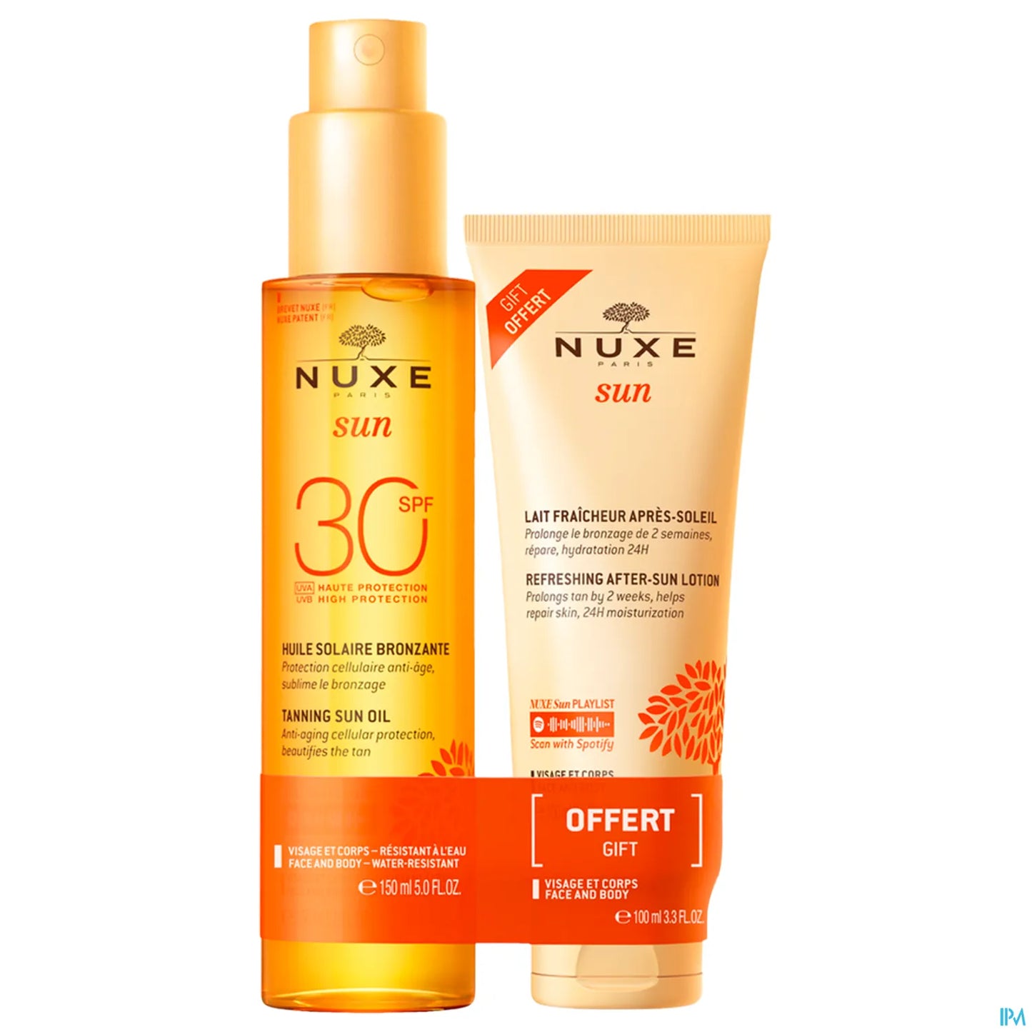 Sun Huile Bronzante SPF 30 150ml + Lait Après Soleil 100ml