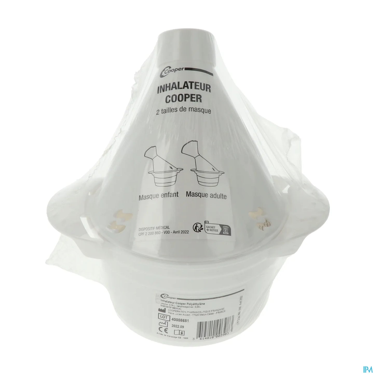 Adult Inhaler Polyethylene Blue White