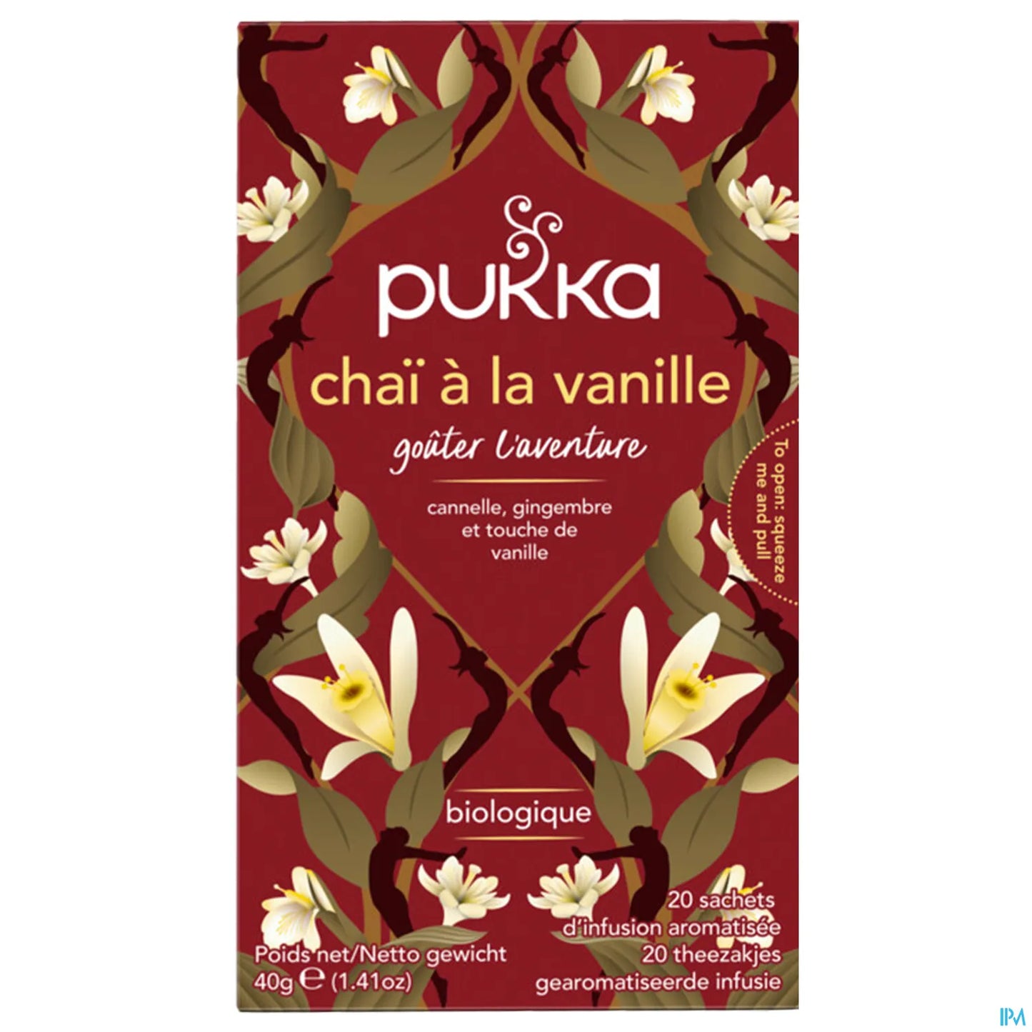 Infusion Chai à la Vanille Bio 20 Sachets