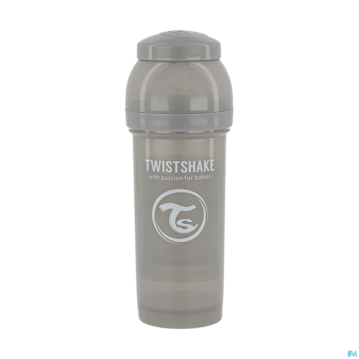 Twistshake Biberon Anti Colique Gris Pastel 260 mL 2 Mois et Plus