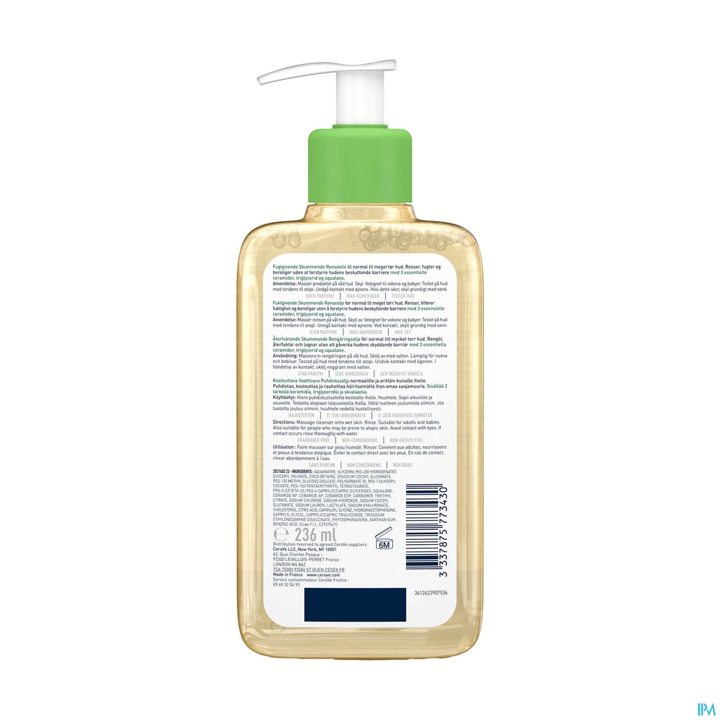 Huile Lavante Moussante Hydratante 236ml