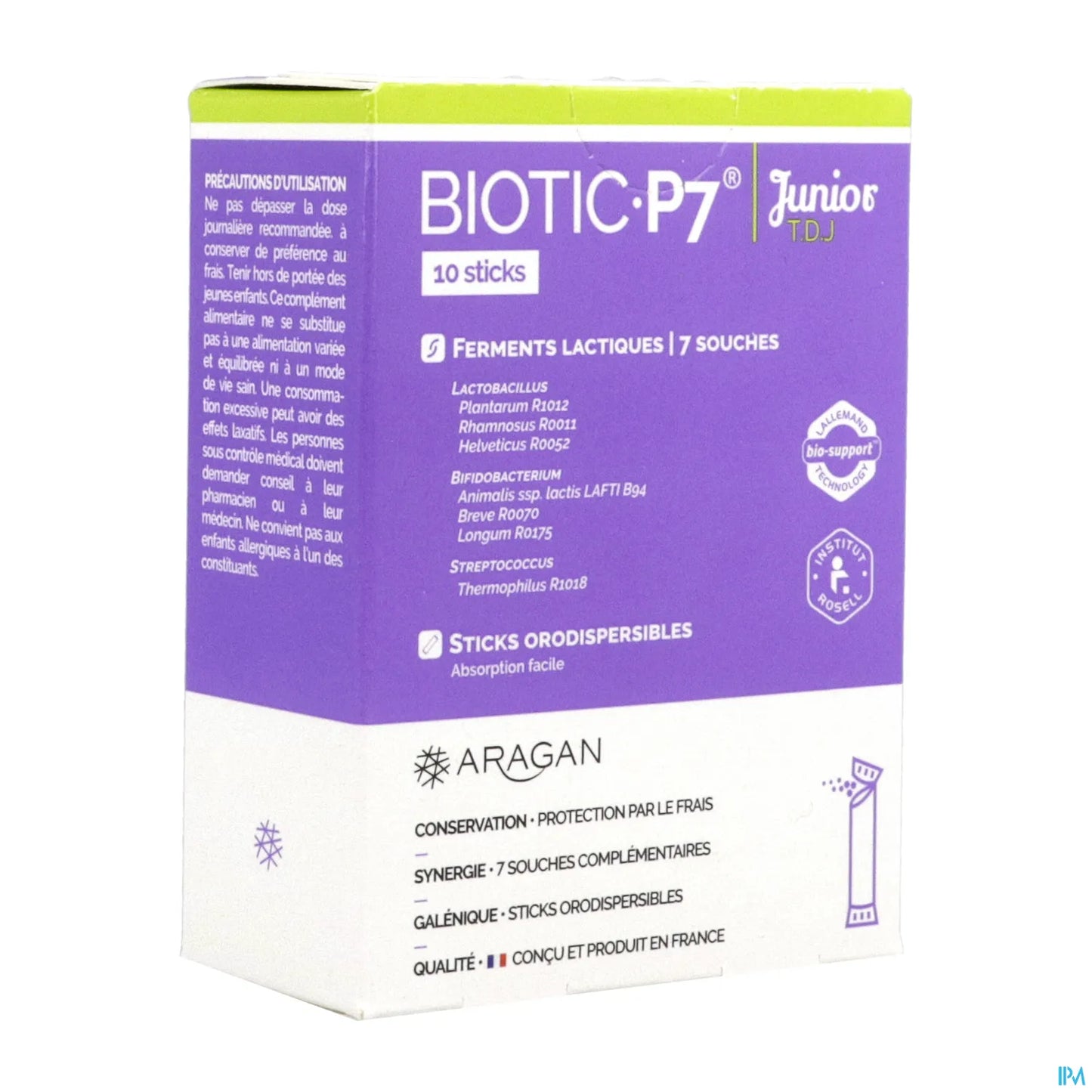 Biotic P7 Junior Box of 10 Sticks