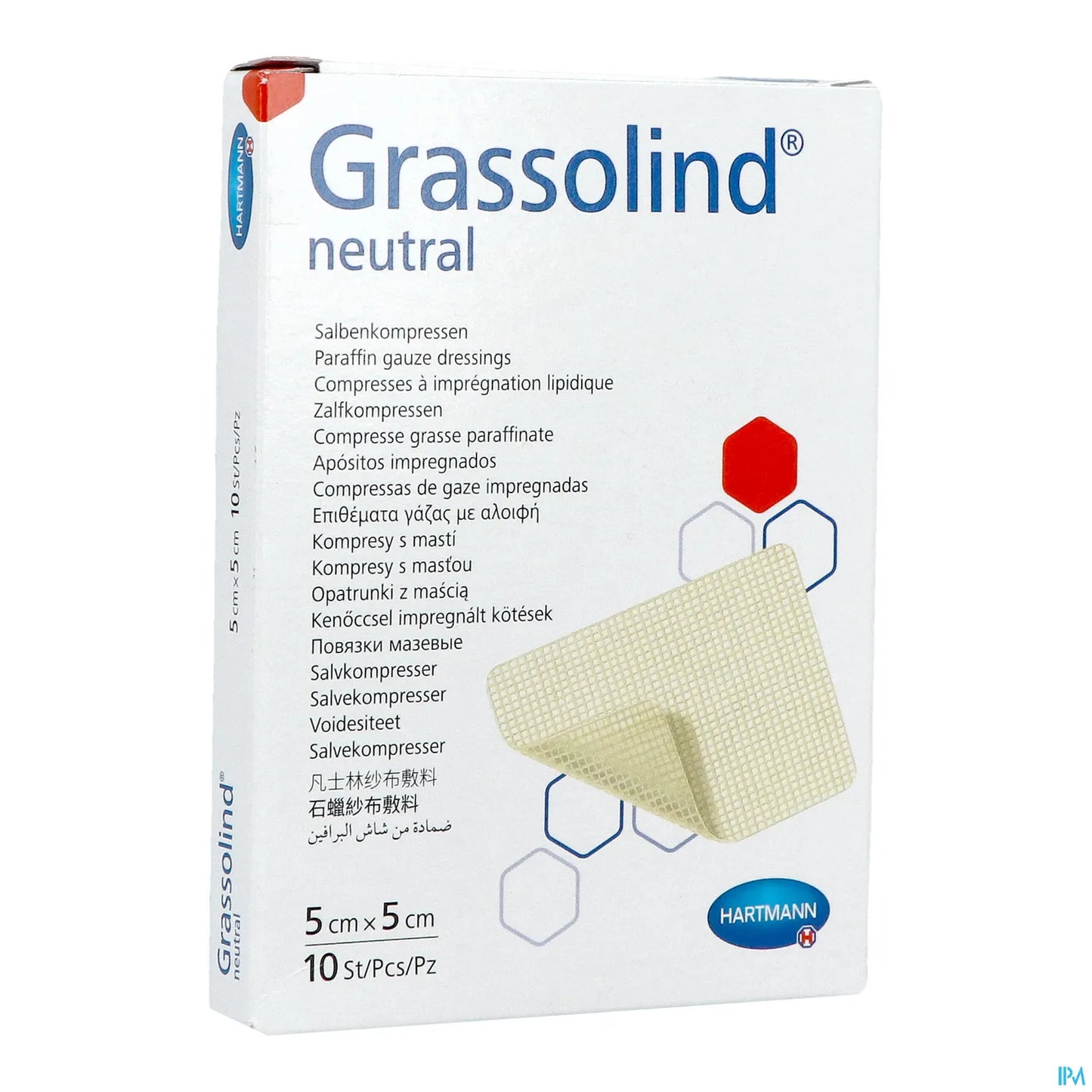 Grassolind Neutral 5 cm x 5 cm boîte de 10
