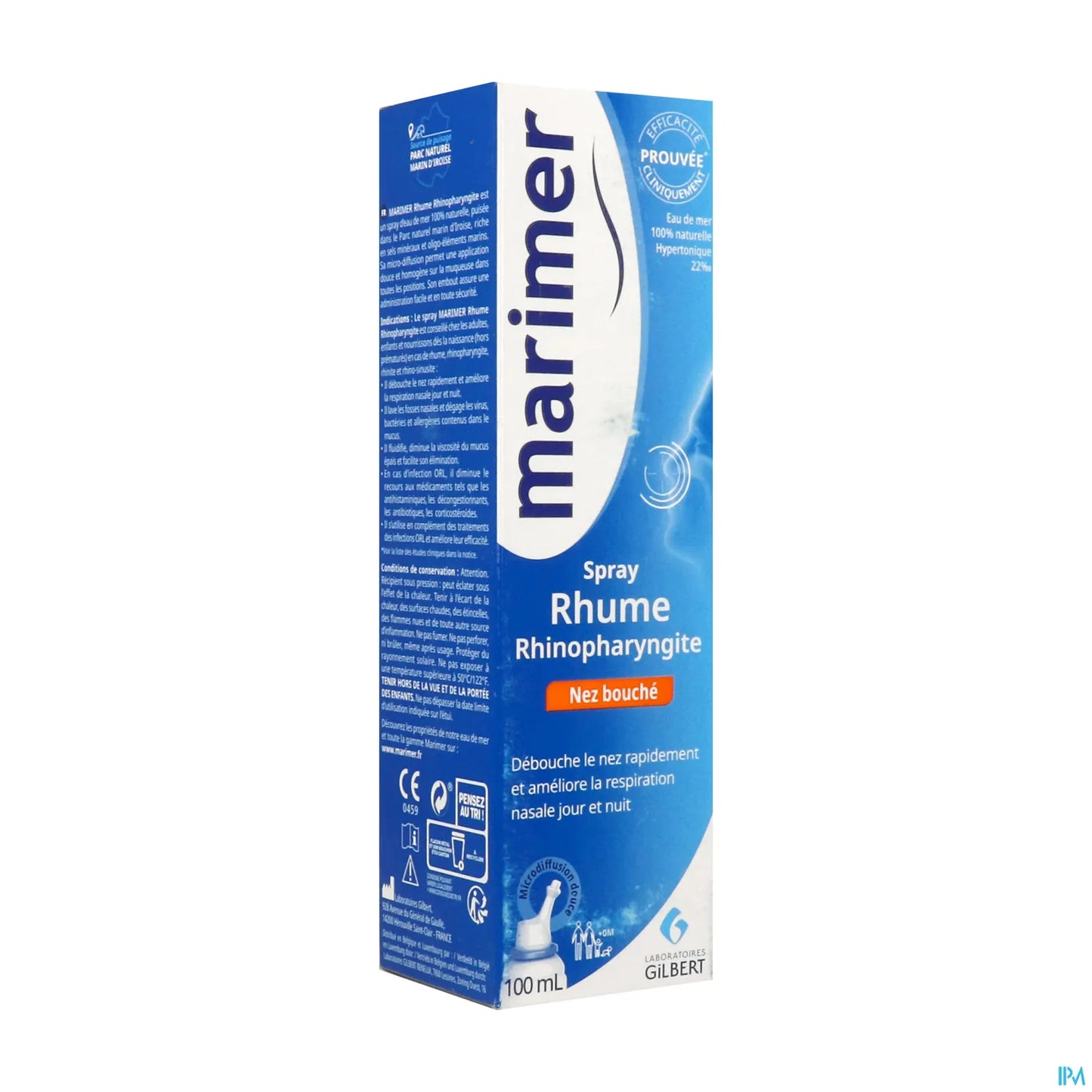 Marimer Spray Nasal Eau de Mer Hypertonique 100ml