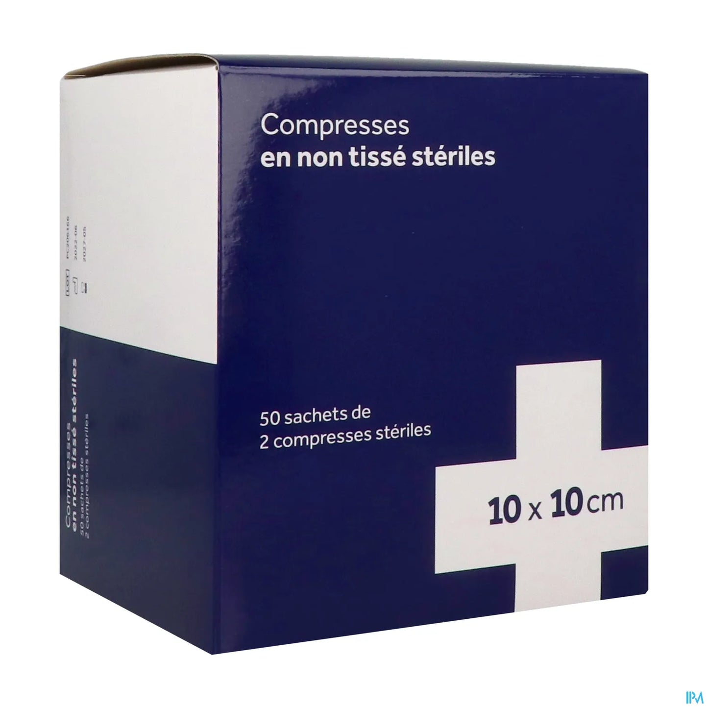 Compresse Stérile Non Tissé 10x10 cm 50 Sachets de 2