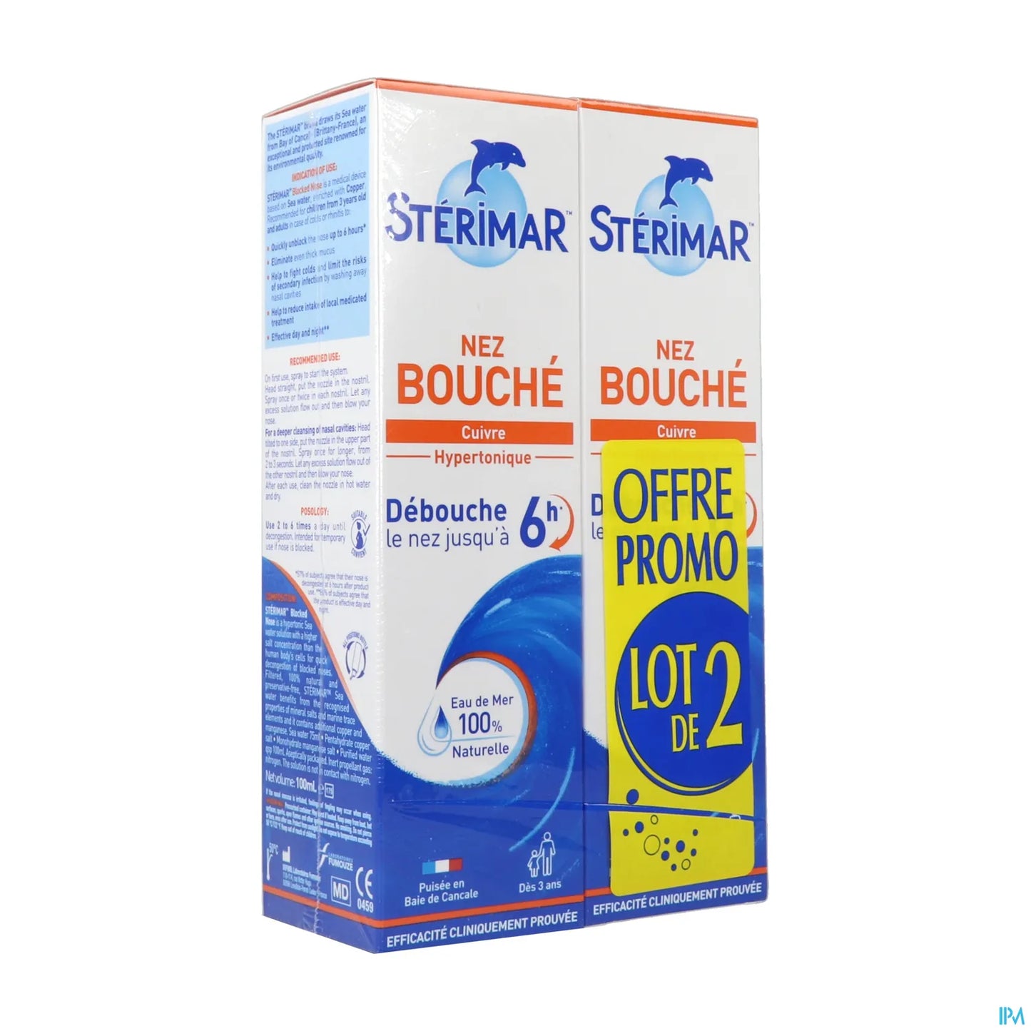 Bébé Nez Bouché Cuivre 2x100ml