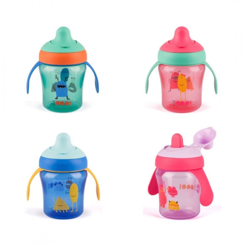 Tasse Apprentissage Anti-Déversement Rose 200ml