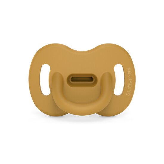 Sucette Anatomique Réversible Essence Silicone 6-18 Mois Jaune Moutarde