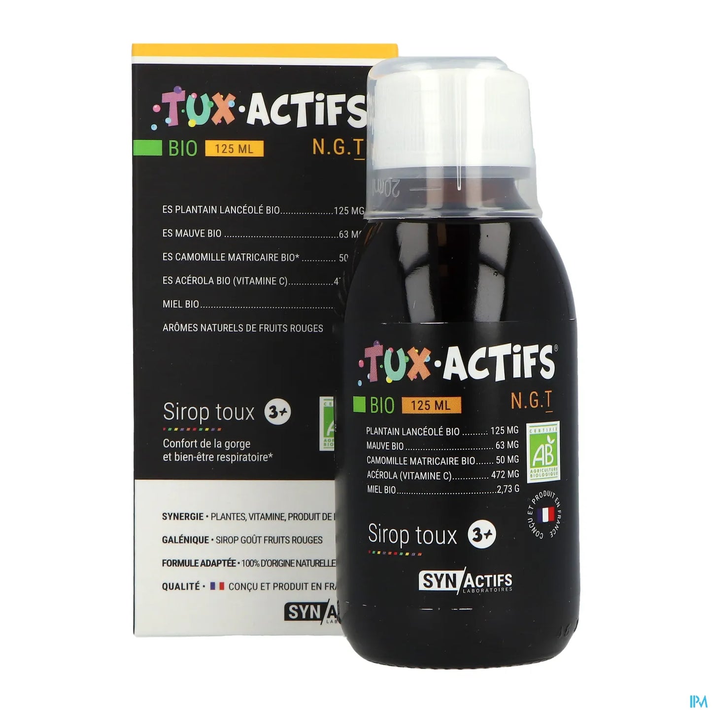 Tux Actifs Bio Sciroppo per la tosse per bambini 125 ml