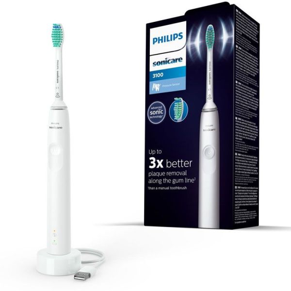 Spazzolino elettrico sonico Philips Sonicare serie 3100 HX3671/13 bianco