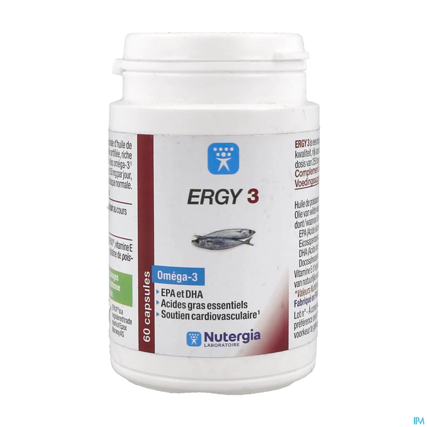 Ergy 3 Oméga 3 60 Capsules