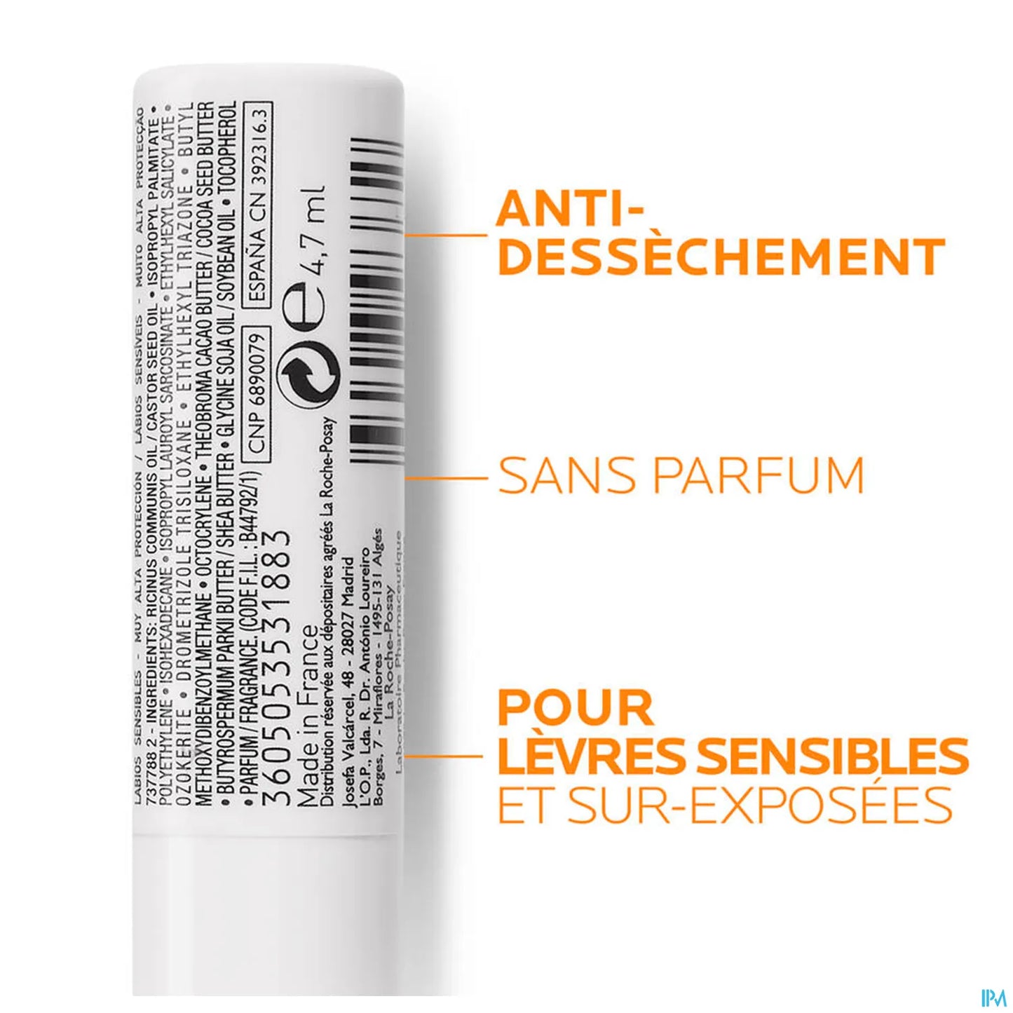 Anthelios Stick Solaire Lèvres SPF 50+ 4,7ml