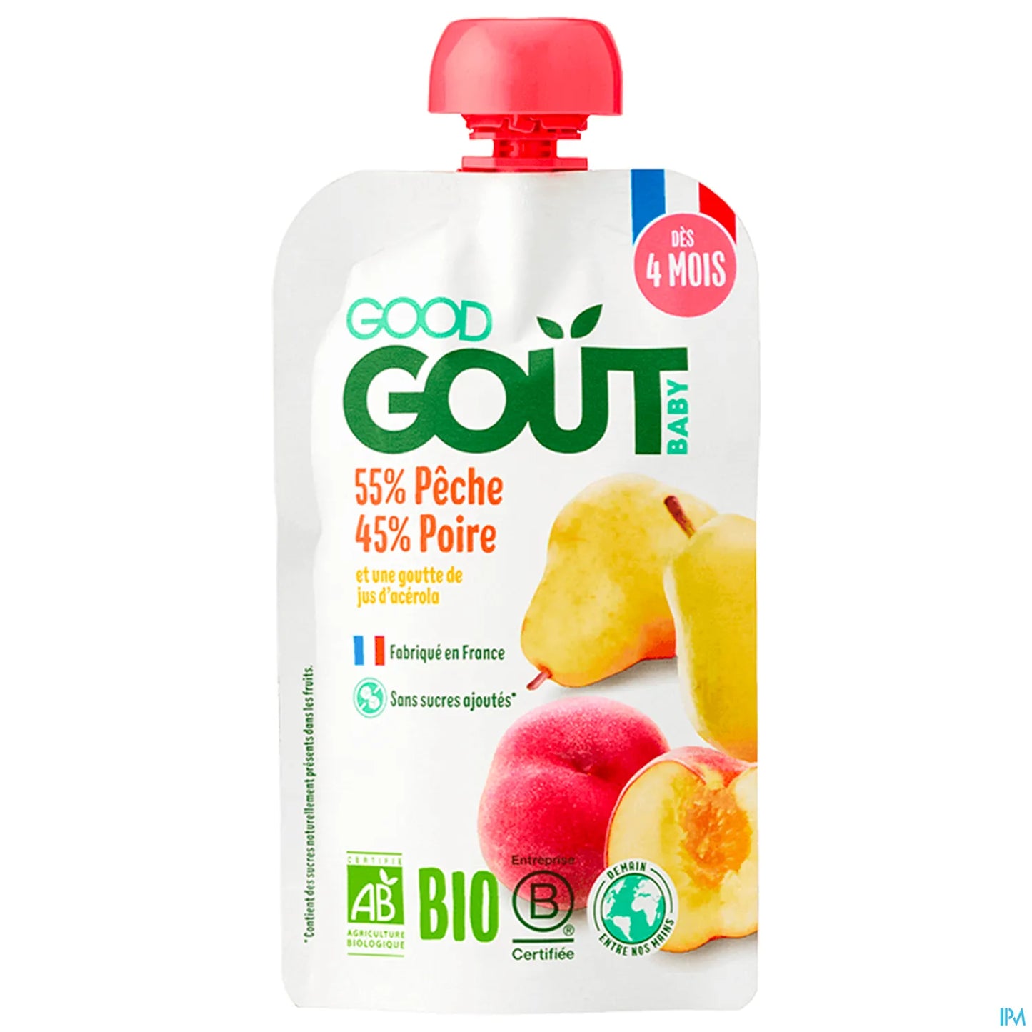 Peach Pear Fruit Puree 120g
