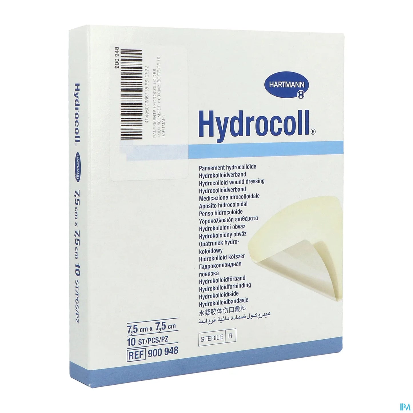 Hydrocoll Pansement Hydrocolloïde Stérile 7,5 cm x 7,5 cm boîte de 10