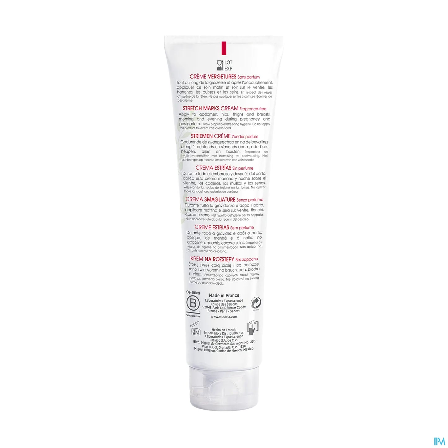 Maternité Crème Vergetures Sans Parfum 150 ml