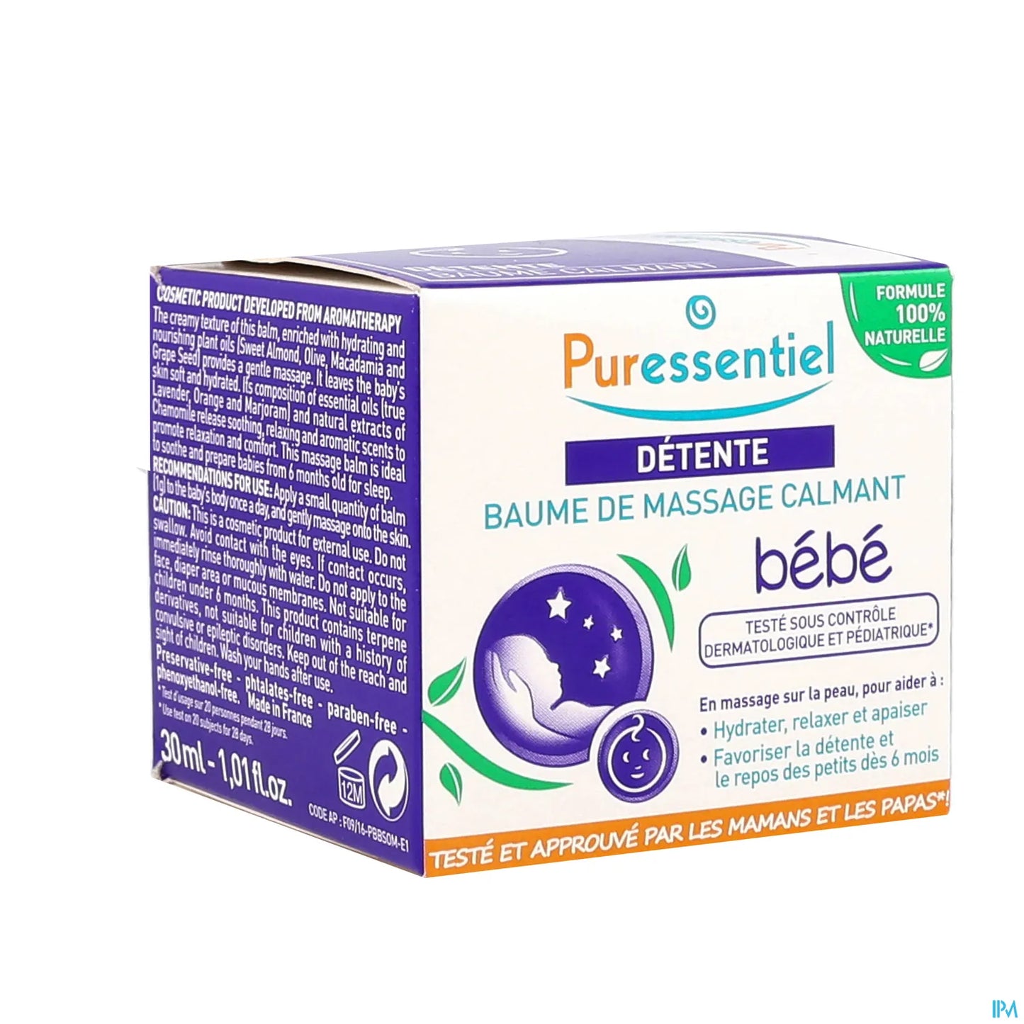 Detente Baume de Massage Calmant Bebe 30ml