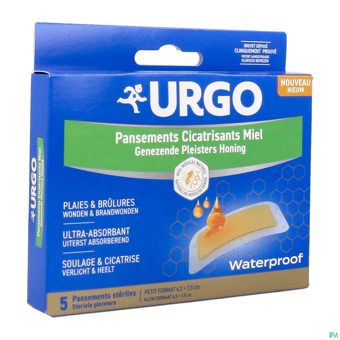 Pansement Cicatrisant Miel 4,5 x 7,5 cm Boîte 5